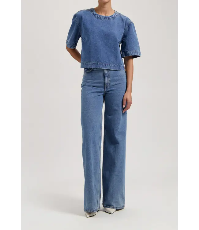 MUD Jeans •• Sara High Loose Flow - Medium Vintage Stone