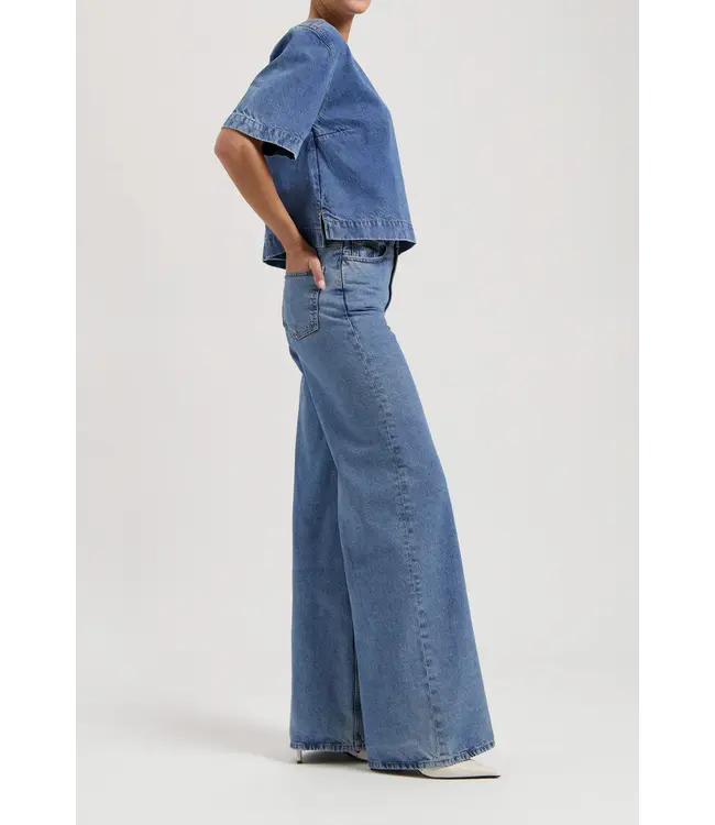 MUD Jeans •• Sara High Loose Flow - Medium Vintage Stone