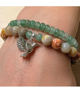 Hi-di-hi •• Birdy Beads | Silver, stone