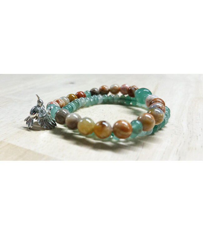 Hi-di-hi •• Birdy Beads | Silver, stone