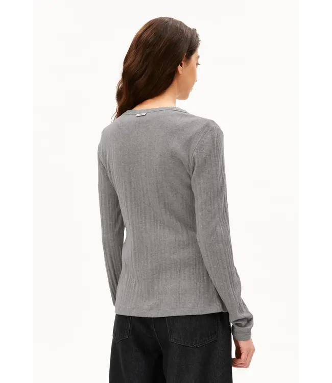 ARMEDANGELS •• pointelle vest | silver melange