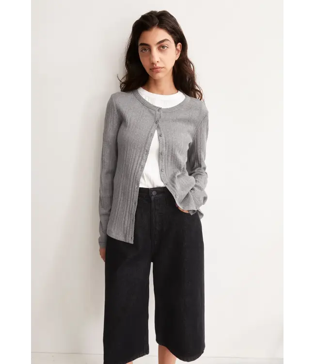 ARMEDANGELS •• pointelle vest | silver melange