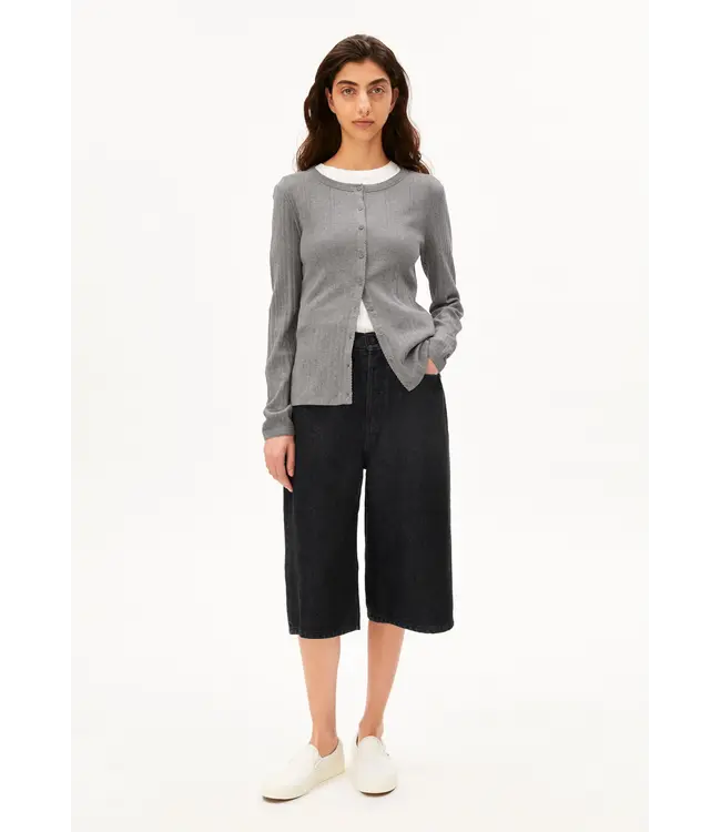 ARMEDANGELS •• pointelle vest | silver melange