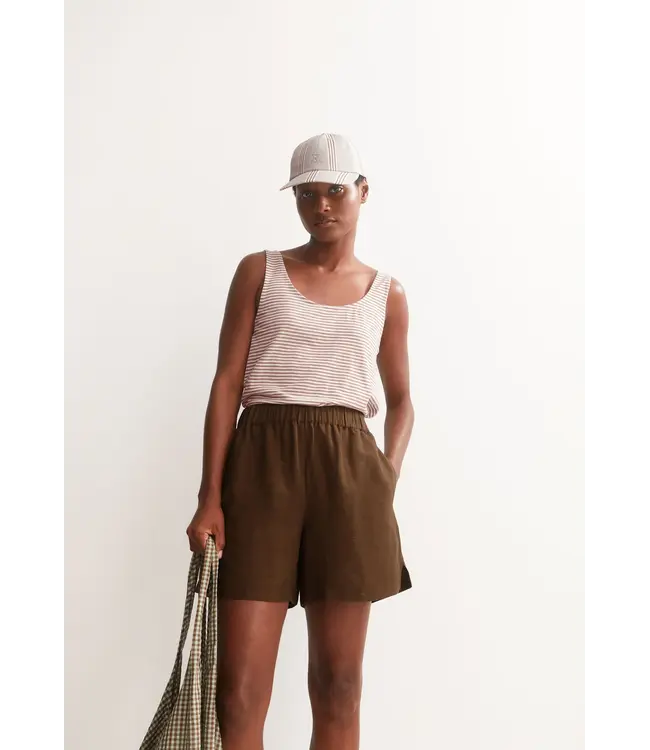 ARMEDANGELS •• minaami lita top | oatmilk-cinnamon dust