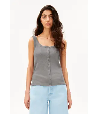 ARMEDANGELS •• pointelle top | silver melange