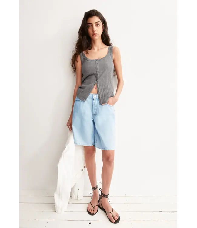 ARMEDANGELS •• pointelle top | silver melange