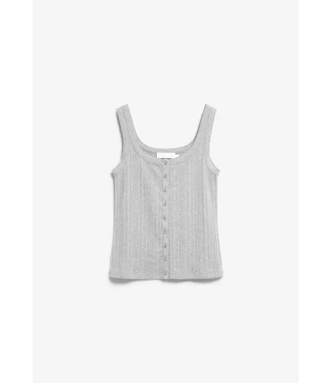 ARMEDANGELS •• pointelle top | silver melange