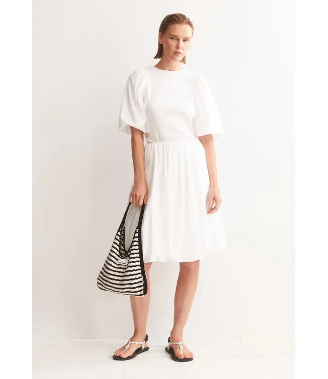 ARMEDANGELS •• puff sleeve t-shirt | white