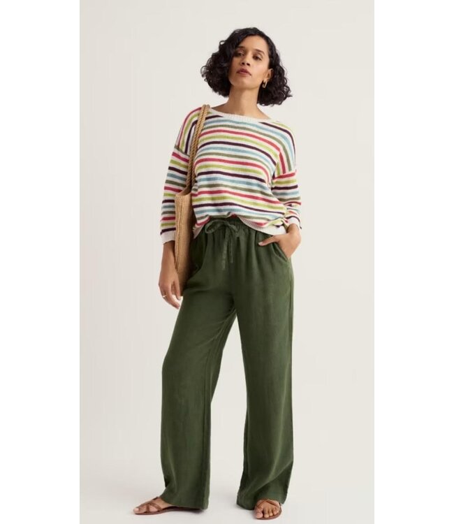 SEASALT CORNWALL ••knavock striped jumper | mini cornish carnelian multi