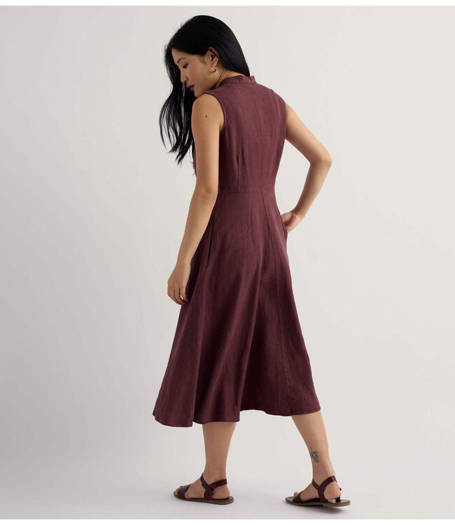 SEASALT CORNWALL ••sleeveless carved wood dress | cacao