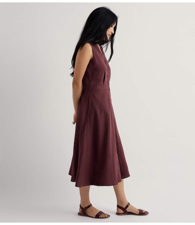 SEASALT CORNWALL ••sleeveless carved wood dress | cacao