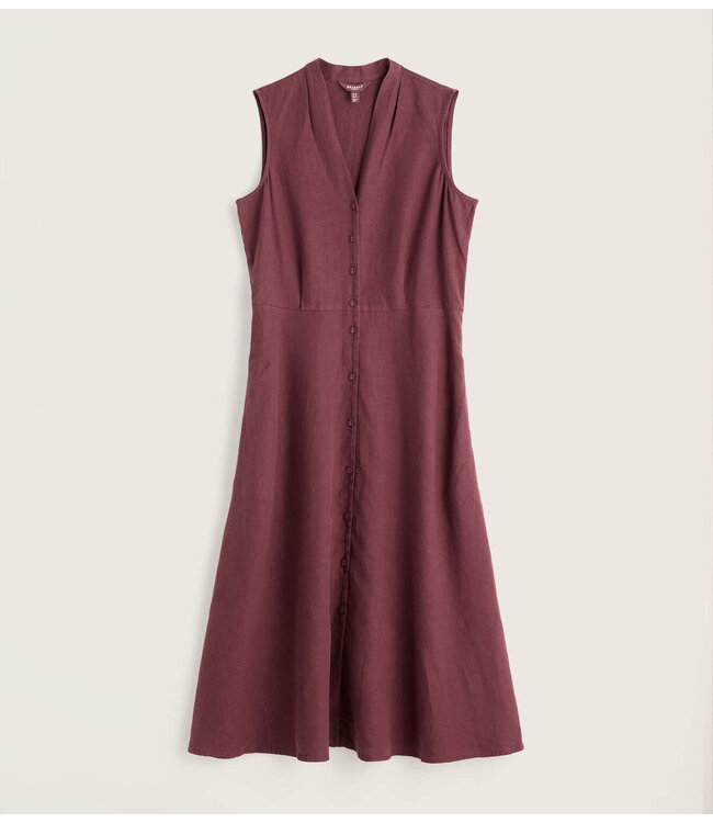 SEASALT CORNWALL ••sleeveless carved wood dress | cacao