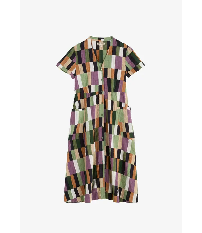 SEASALT CORNWALL •• Fowen shirt dress | Field colour dried basil