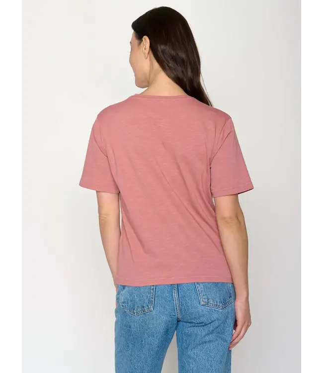 GREENBOMB •• Hot dog nova t-shirt | Dark rose
