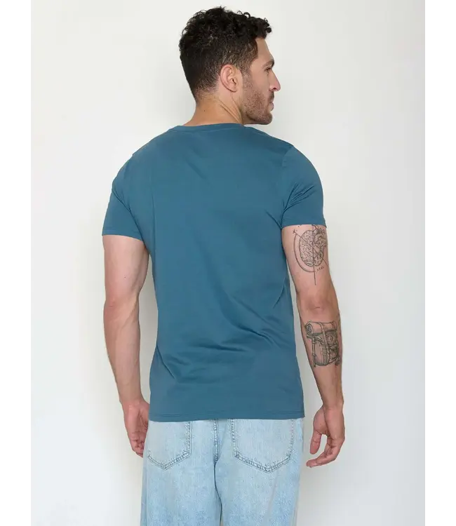 GREENBOMB •• Canoe fjord guide t-shirt | Tidal blue