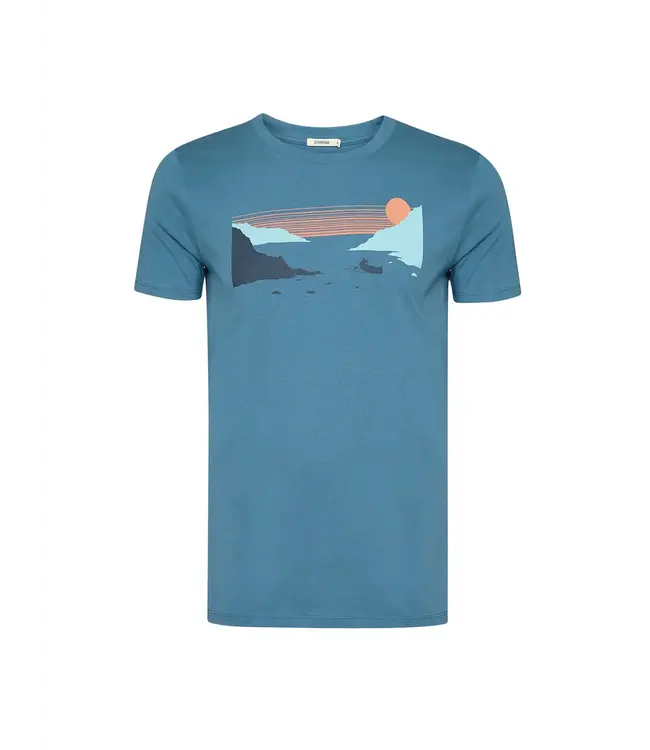 GREENBOMB •• Canoe fjord guide t-shirt | Tidal blue