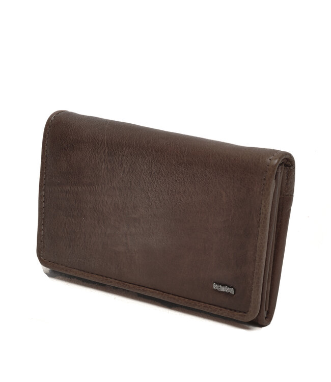 Berba •• Leren portemonnee | Chocolate
