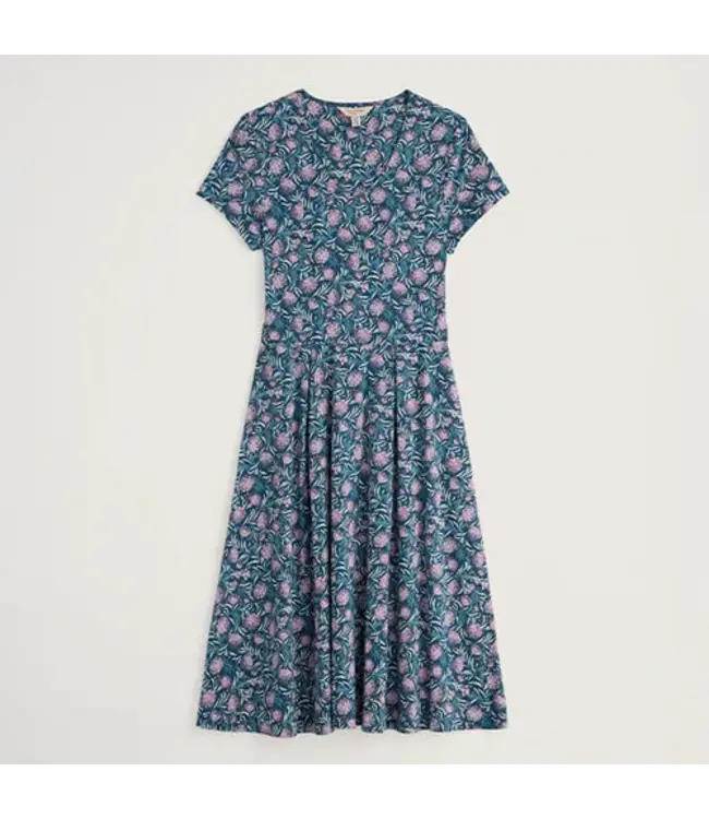 SEASALT CORNWALL •• Pier view dress | Pin cushion protea storm