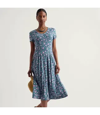 SEASALT CORNWALL •• Pier view dress | Pin cushion protea storm