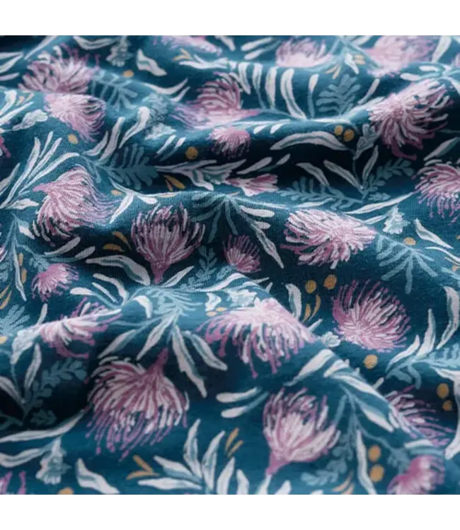 SEASALT CORNWALL •• Pier view dress | Pin cushion protea storm