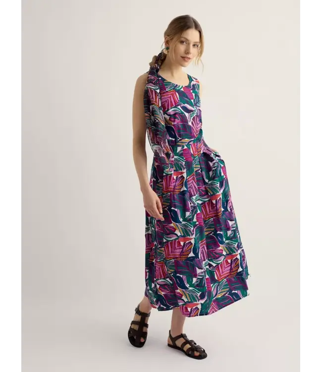 SEASALT CORNWALL •• Belle dress | Canna leaves chalk