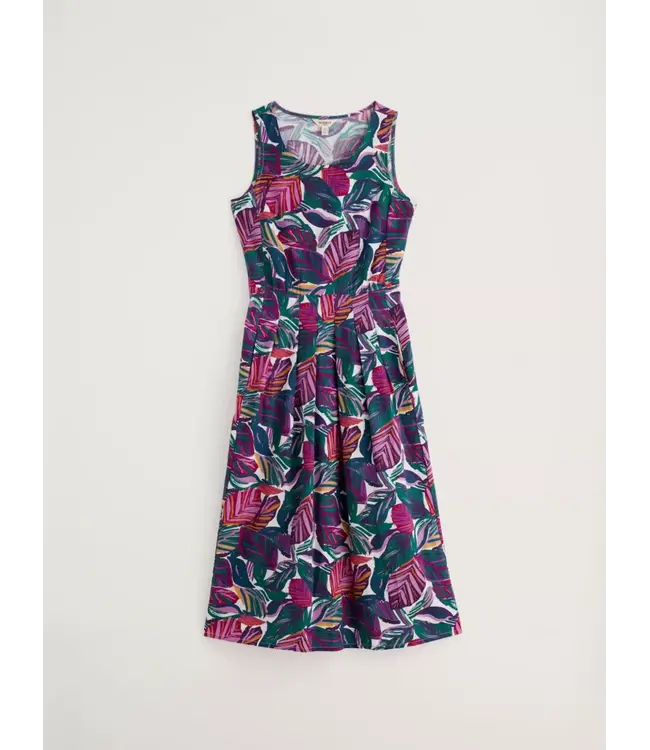 SEASALT CORNWALL •• Belle dress | Canna leaves chalk