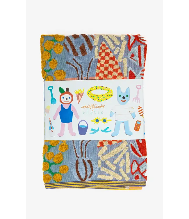 FOEKJE FLEUR •• Beach towel #119 odette's day at the beach
