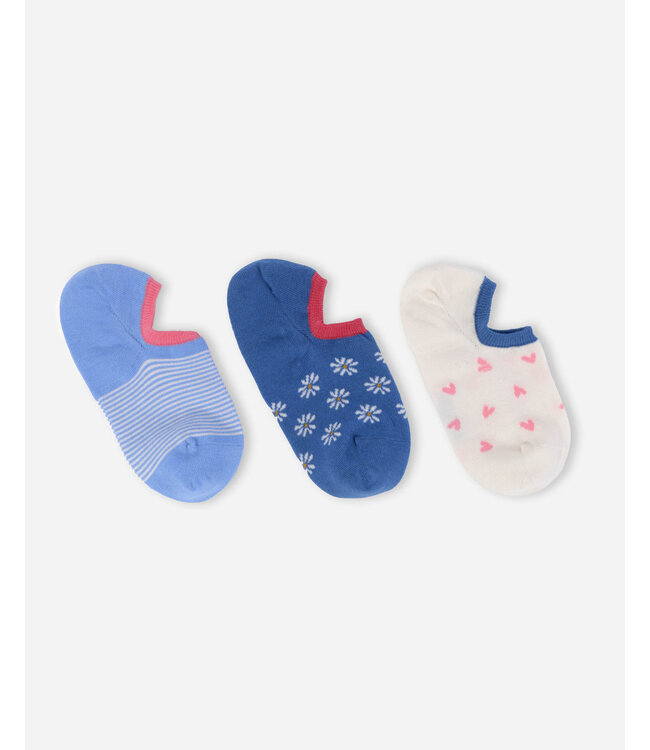 THOUGHT  •• Dames sokken Patterned organic cotton no-show | set van 3