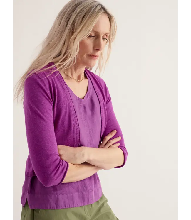 SEASALT CORNWALL •• Vanessa cardigan | Dark wild orchid