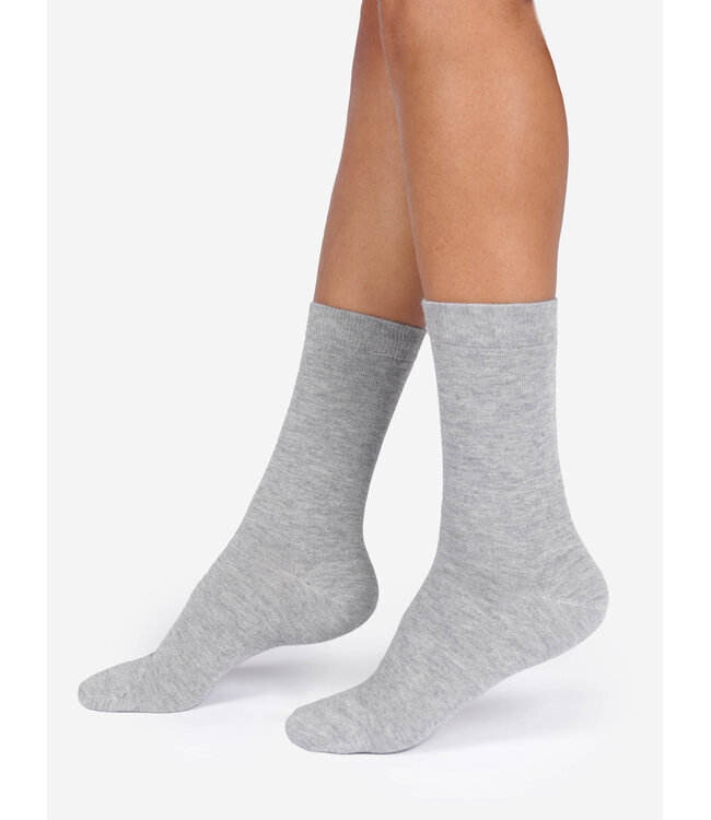 THOUGHT  •• Dames sokken Jackie marl bamboo crew | Grey marl
