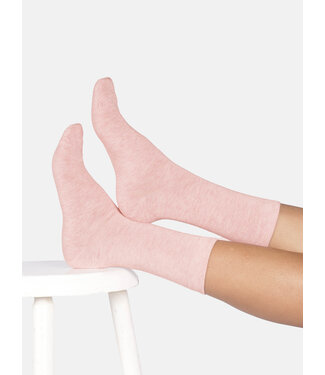 THOUGHT  •• Dames sokken Jackie marl bamboo crew | Light pink marl