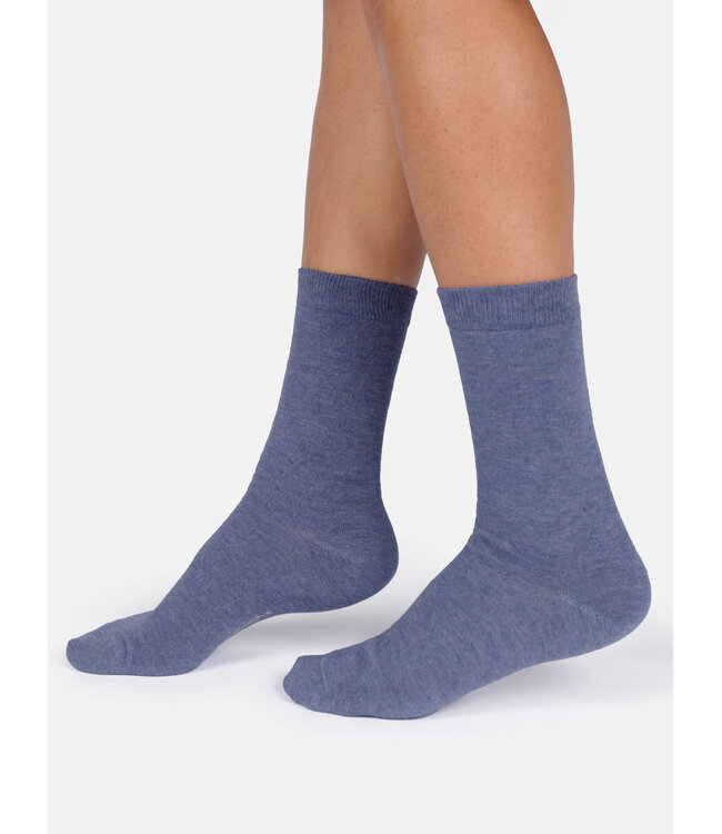 THOUGHT  •• Dames sokken Jackie marl bamboo crew | Deep blue marl