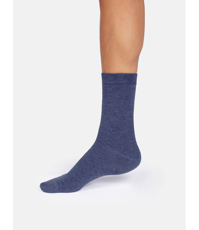 THOUGHT  •• Dames sokken Jackie marl bamboo crew | Deep blue marl