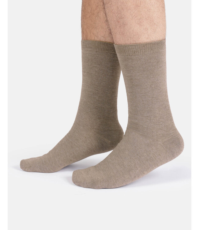 THOUGHT  •• Heren sokken Jack marl bamboo crew | Sand yellow marl