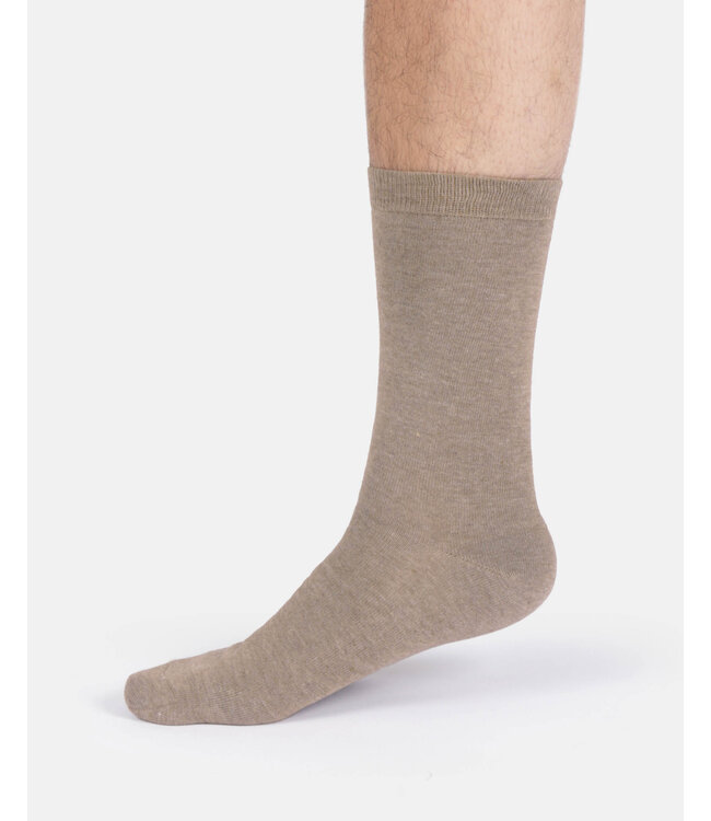 THOUGHT  •• Heren sokken Jack marl bamboo crew | Sand yellow marl