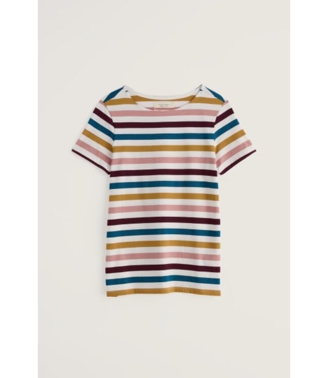 SEASALT CORNWALL •• Sailor t-shirt | Quad scallion rosehip