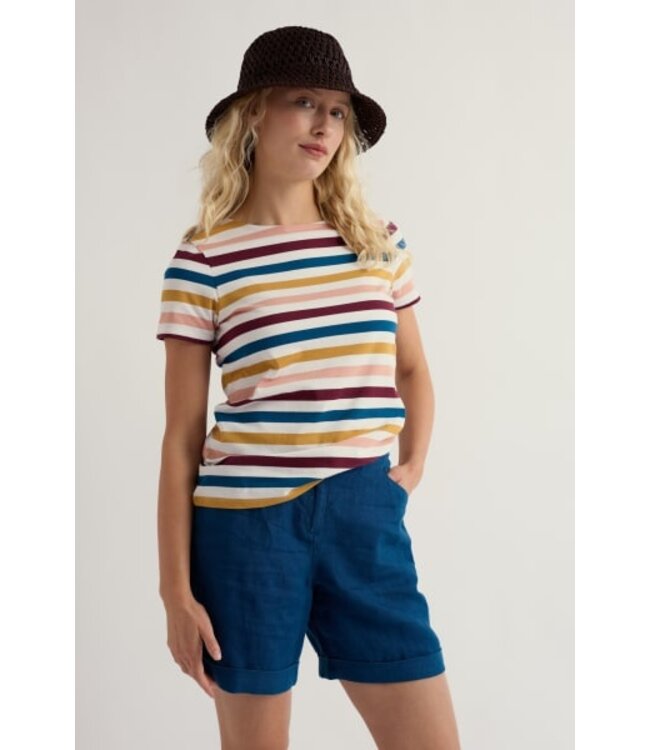 SEASALT CORNWALL •• Sailor t-shirt | Quad scallion rosehip