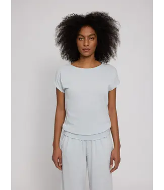 MAZINE •• Jersey Knit Top | Pearl Blue