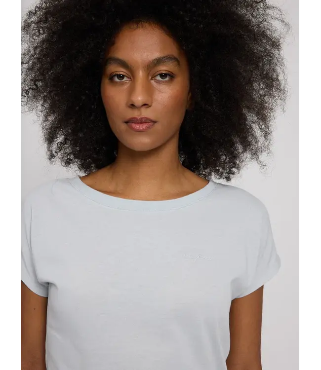 MAZINE •• Jersey Knit Top | Pearl Blue