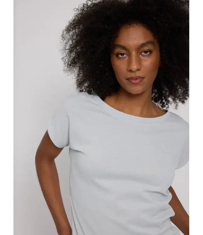 MAZINE •• Jersey Knit Top | Pearl Blue