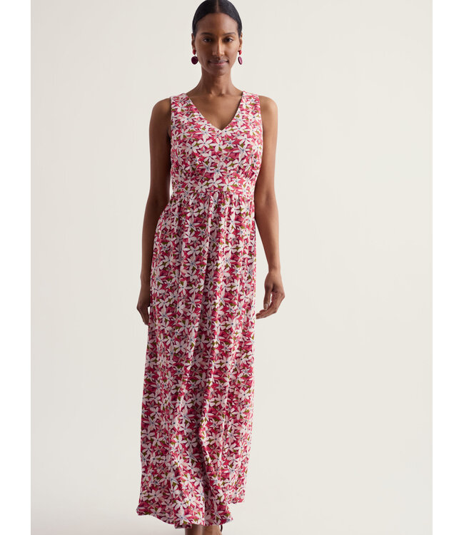 SEASALT CORNWALL •• Polmanter dress | Tropic flower dark freesia