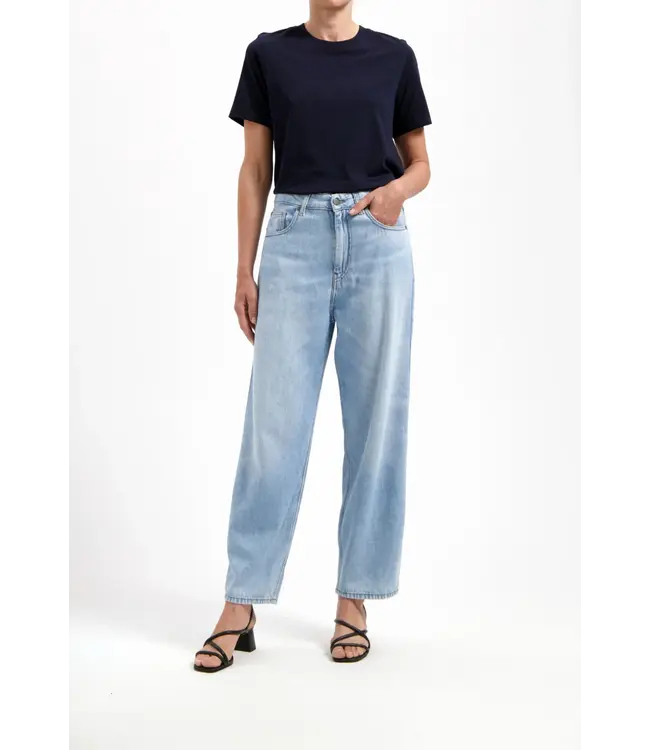 MUD Jeans •• Brooke high barrel flow | Stone vintage