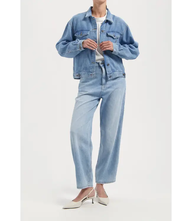 MUD Jeans •• Brooke high barrel flow | Stone vintage