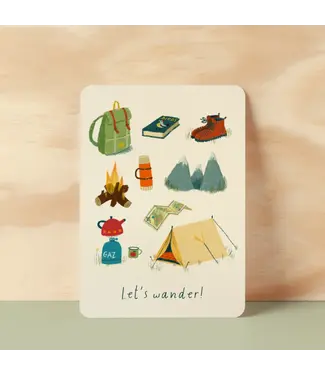 Illu-ster •• Ansichtkaart | wander into the wild