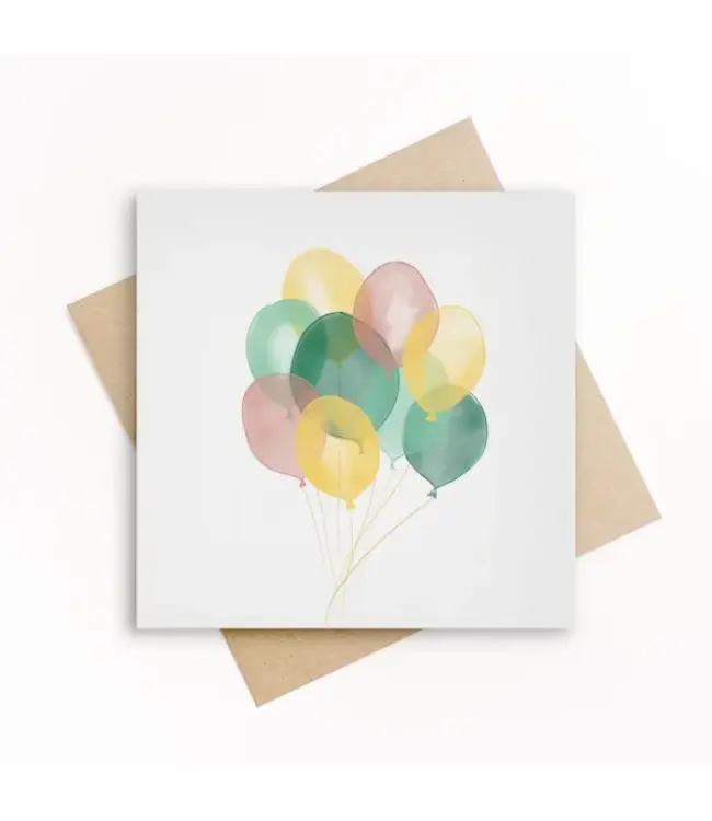 GRAFIQUELIEN •• Wenskaart Ballonnen