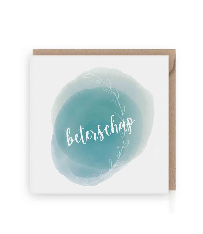 GRAFIQUELIEN •• Wenskaart Beterschap