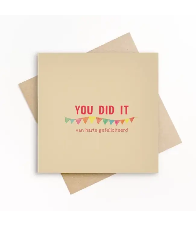 GRAFIQUELIEN •• Wenskaart you did it