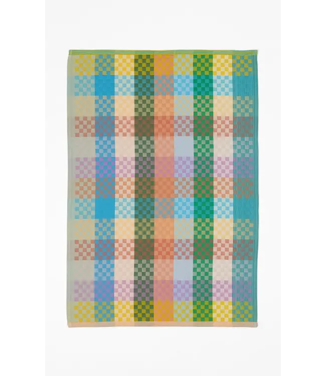 FOEKJE FLEUR •• Tea towel #137A checkered check