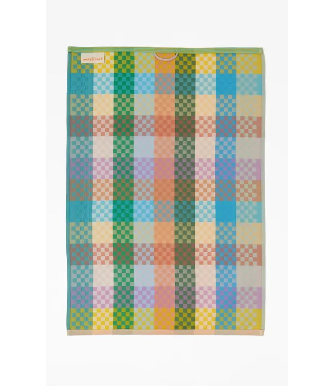FOEKJE FLEUR •• Tea towel #137A checkered check