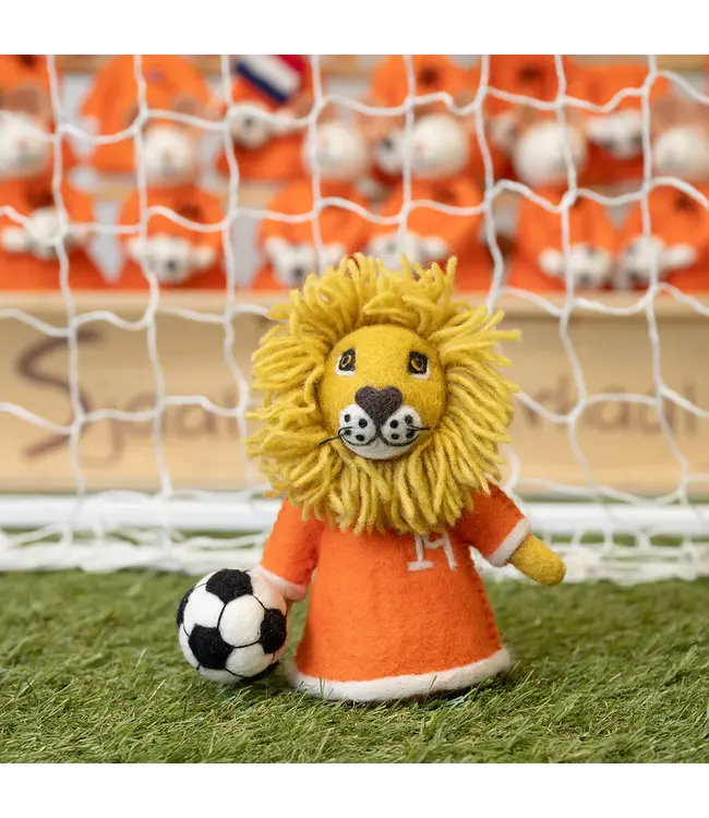 SJAAL MET VERHAAL  •• Leeuw met voetbal